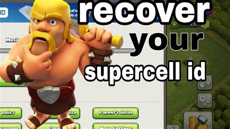 Recover your Supercell ID .